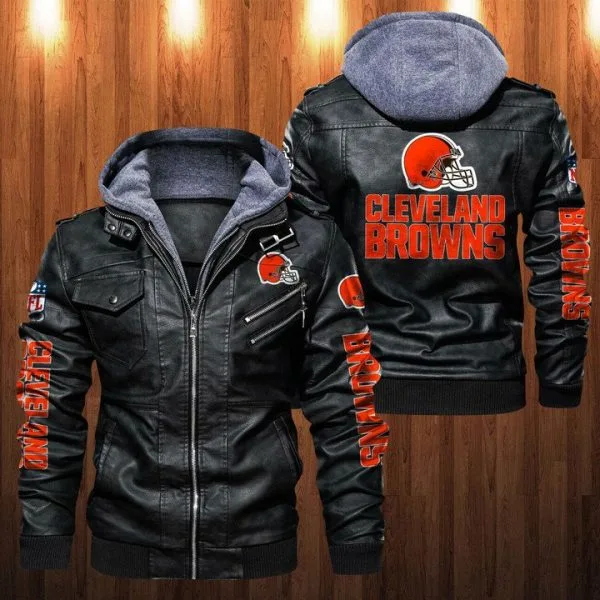Cleveland Browns Leather Jacket HO37