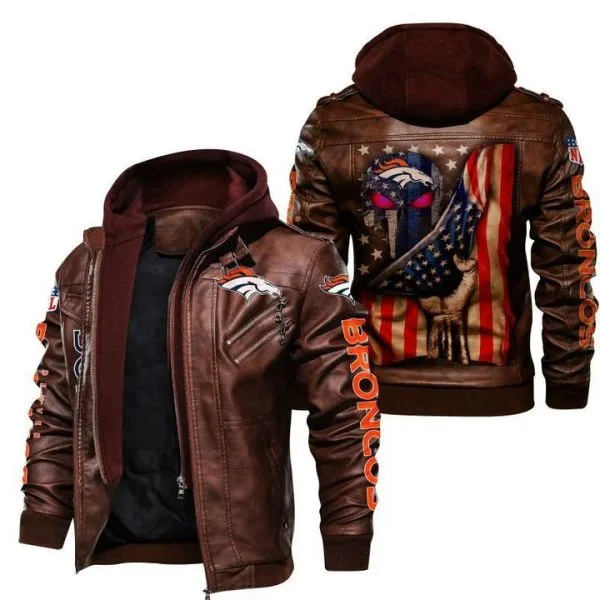 Denver Broncos Leather Jacket BX42