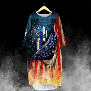 Detroit Lions Batwing Pocket Dress KX73
