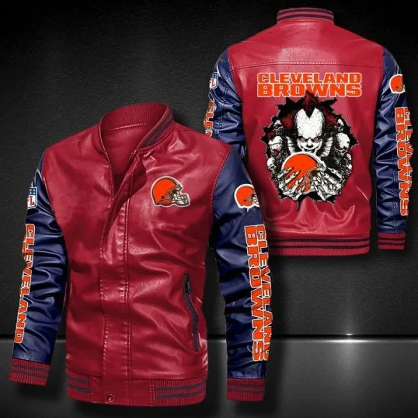 Cleveland Browns Leather Jacket PA35