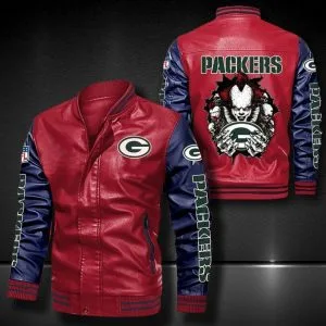 Green Bay Packers Leather Jacket KO37