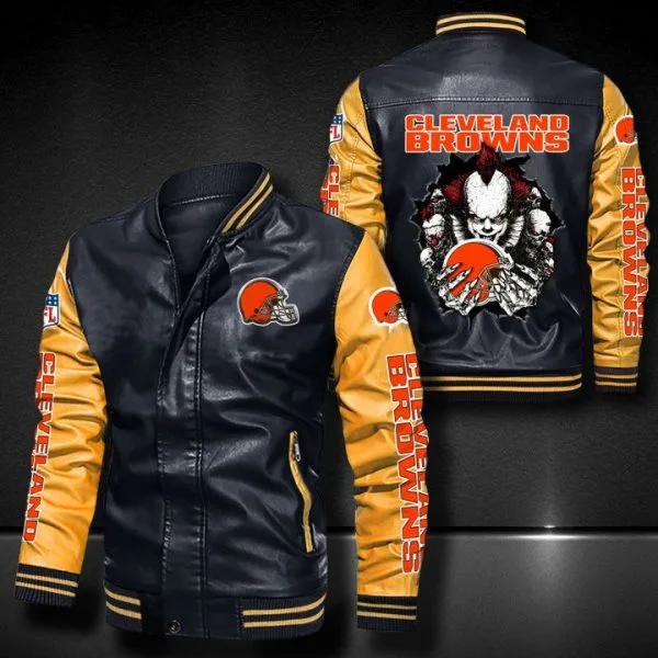Cleveland Browns Leather Jacket EK37