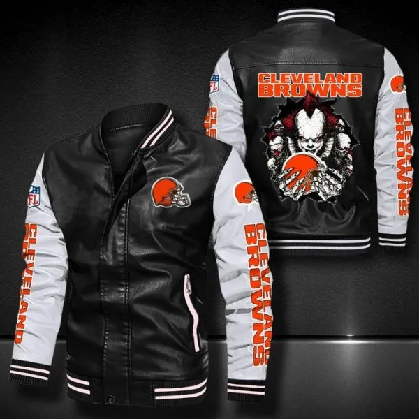 Cleveland Browns Leather Jacket MX63