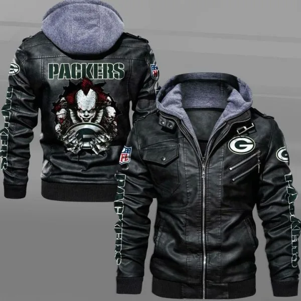 Green Bay Packers Leather Jacket LN36