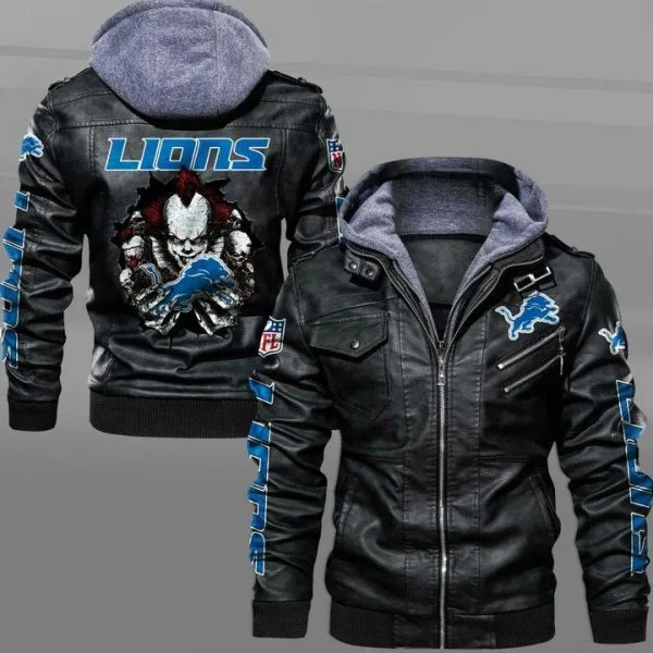 Detroit Lions Leather Jacket IK38