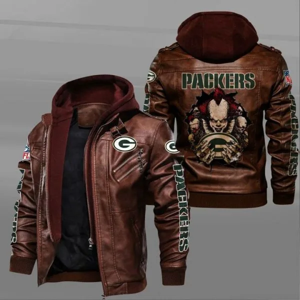 Green Bay Packers Leather Jacket MW73