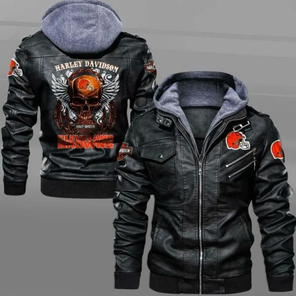 Cleveland Browns Leather Jacket TW73