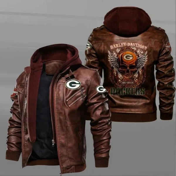 Green Bay Packers Leather Jacket LA73