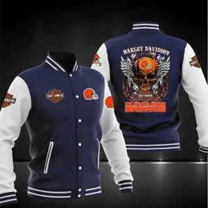 Cleveland Browns Baseball Jacket QP35