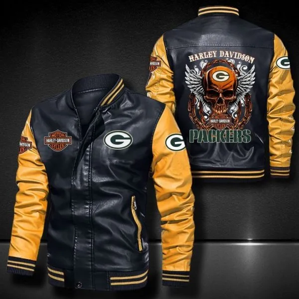 Green Bay Packers Leather Jacket LW63
