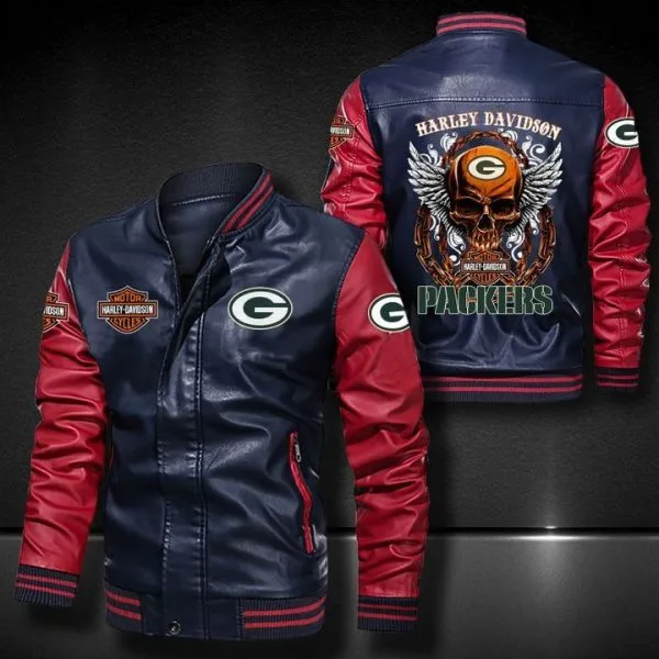 Green Bay Packers Leather Jacket EN37