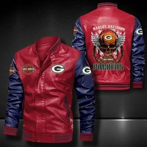 Green Bay Packers Leather Jacket NQ63