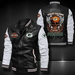 Green Bay Packers Leather Jacket AU37