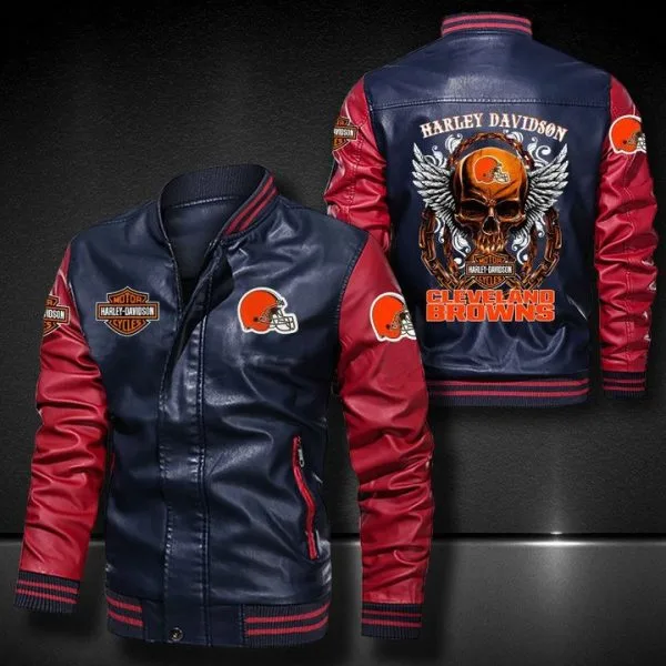 Cleveland Browns Leather Jacket YR83