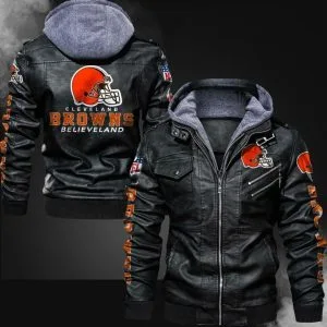 Cleveland Browns Leather Jacket FX63