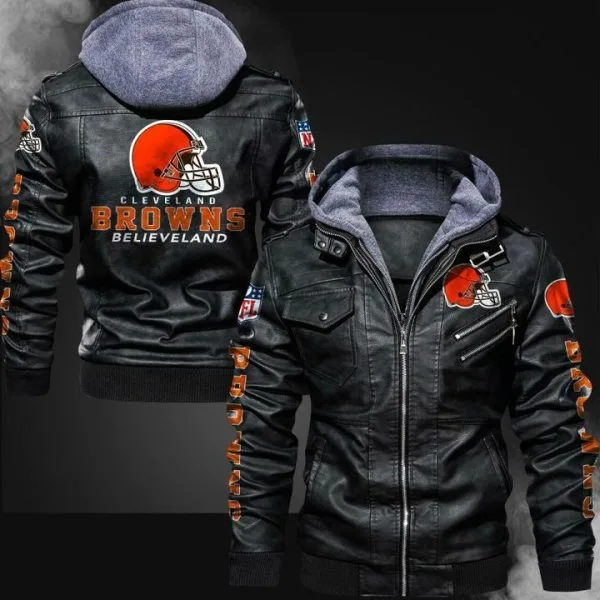 Cleveland Browns Leather Jacket FX63