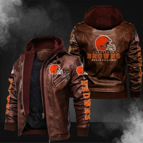 Cleveland Browns Leather Jacket PW51