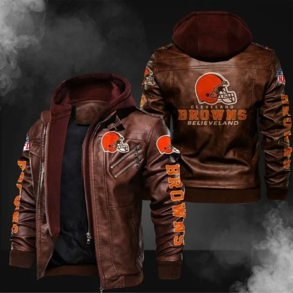 Cleveland Browns Leather Jacket PW51
