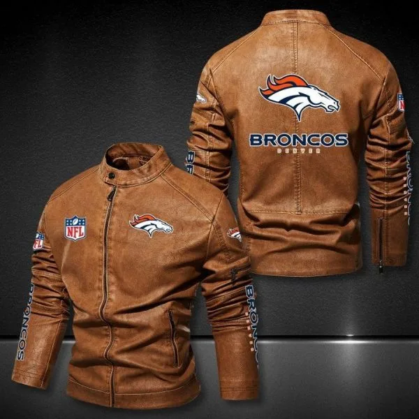 Denver Broncos Leather Jacket HY36