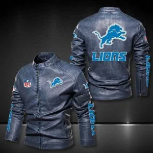 Detroit Lions Leather Jacket UV73