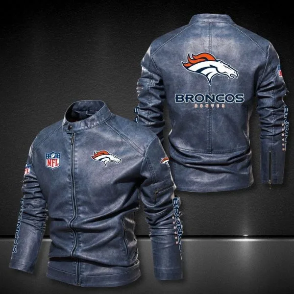 Denver Broncos Leather Jacket PZ63