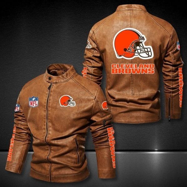 Cleveland Browns Leather Jacket HU38