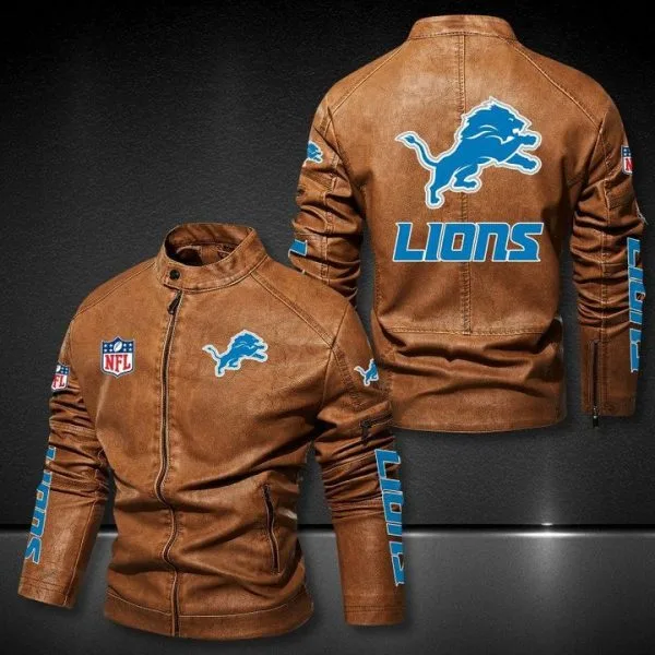Detroit Lions Leather Jacket JJ39