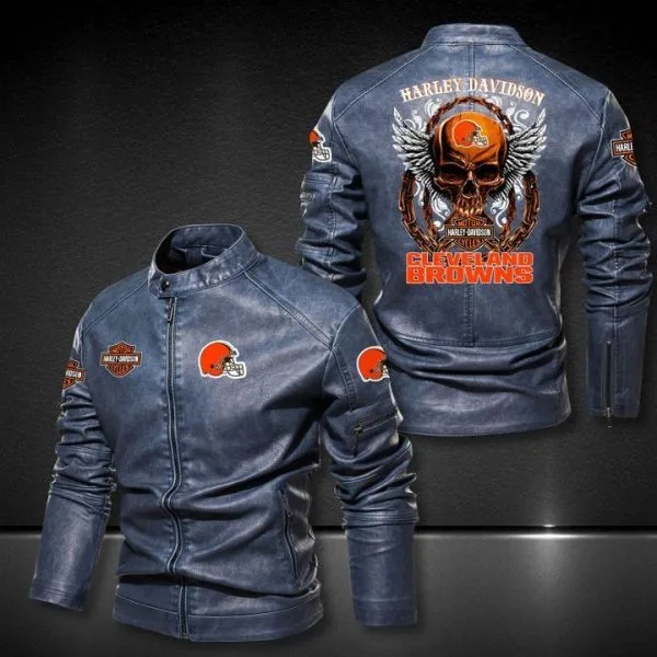 Cleveland Browns Leather Jacket TH84