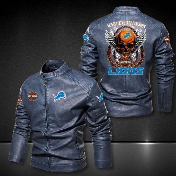 Detroit Lions Leather Jacket HO28