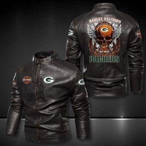 Green Bay Packers Leather Jacket SO73