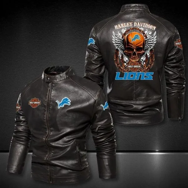Detroit Lions Leather Jacket BR55