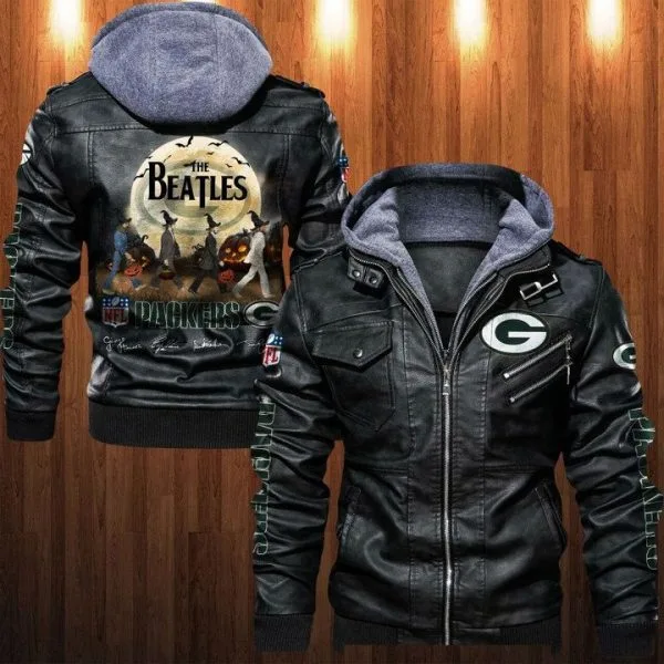 Green Bay Packers Leather Jacket NU27