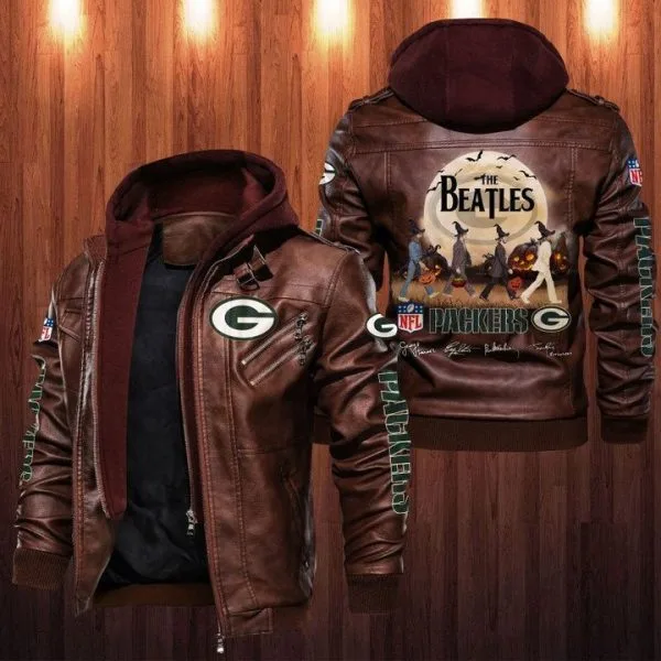 Green Bay Packers Leather Jacket AE31
