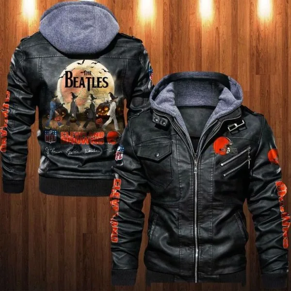 Cleveland Browns Leather Jacket HX63