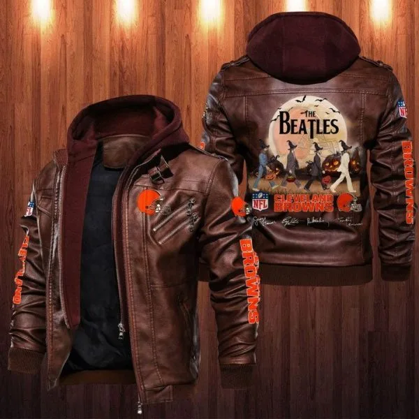 Cleveland Browns Leather Jacket PW51
