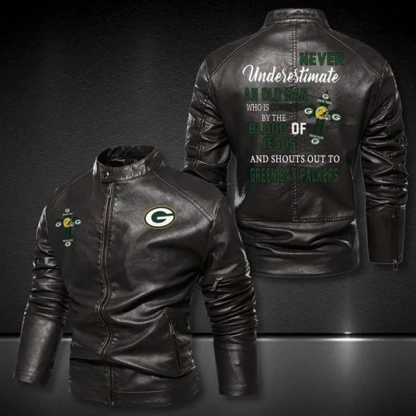 Green Bay Packers Leather Jacket MW52
