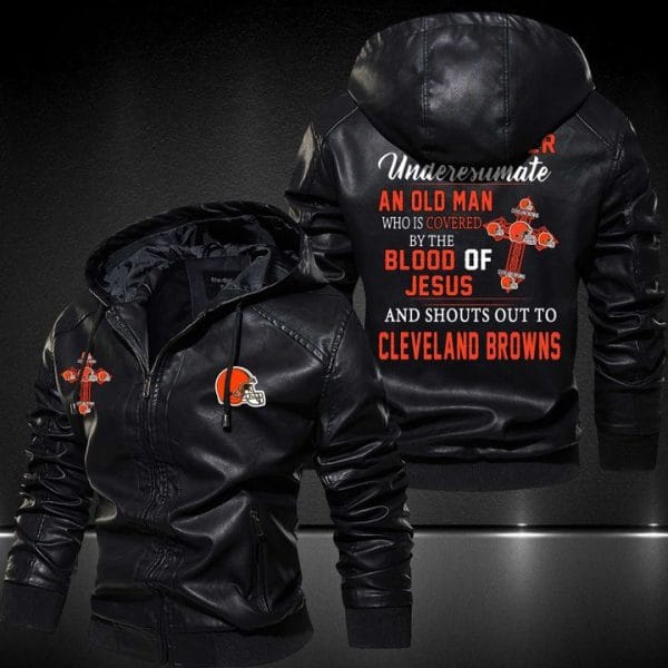 Cleveland Browns Leather Jacket YD38