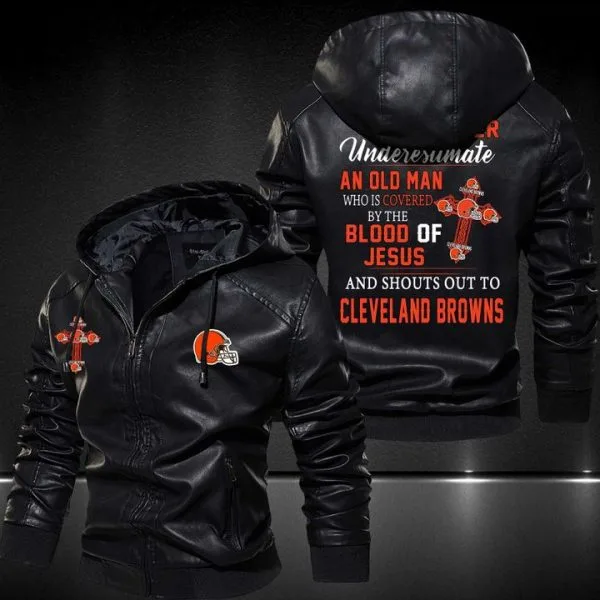 Cleveland Browns Leather Jacket YD38
