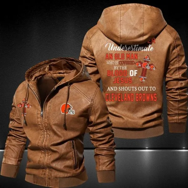 Cleveland Browns Leather Jacket RU66