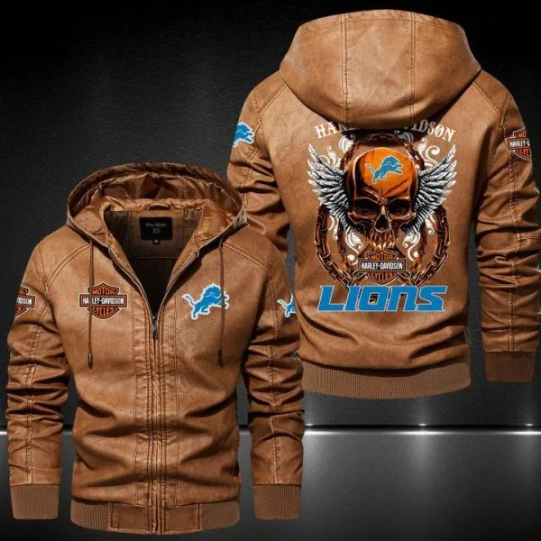Detroit Lions Leather Jacket AP34