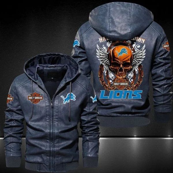 Detroit Lions Leather Jacket MW72