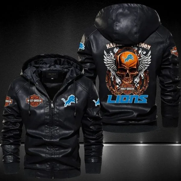 Detroit Lions Leather Jacket LA73