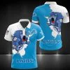Detroit Lions Polo T-Shirt Full Size JR29
