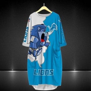 Detroit Lions Batwing Pocket Dress HW82