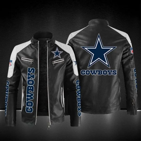 Dallas Cowboys Leather Jacket KS93
