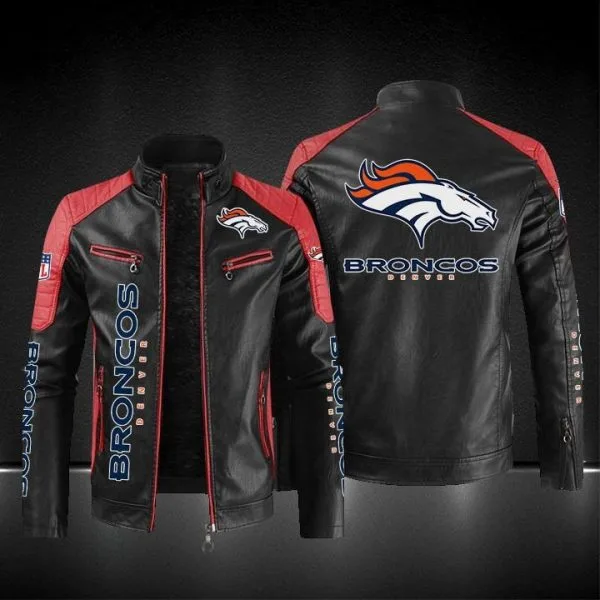 Denver Broncos Leather Jacket PF73