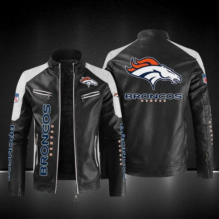 Denver Broncos Leather Jacket KF38