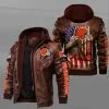 Cleveland Browns Leather Jacket HV37