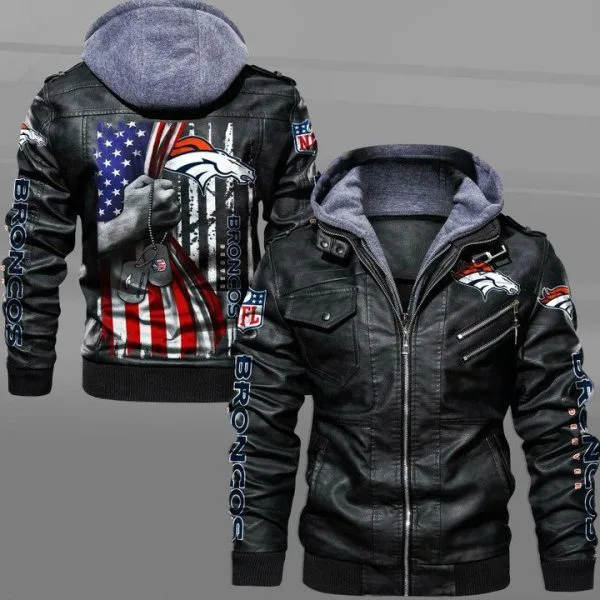 Denver Broncos Leather Jacket OC83