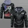 Green Bay Packers Leather Jacket NZ63